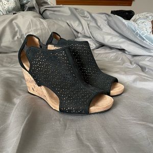 LifeStride Cork Wedge Sandals